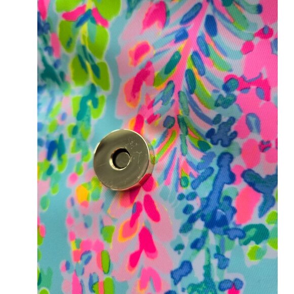 Lilly Pulitzer "Catch the Wave" Luggage Travel Bag Cosmetic Makeup Case - Picture 10 of 11
